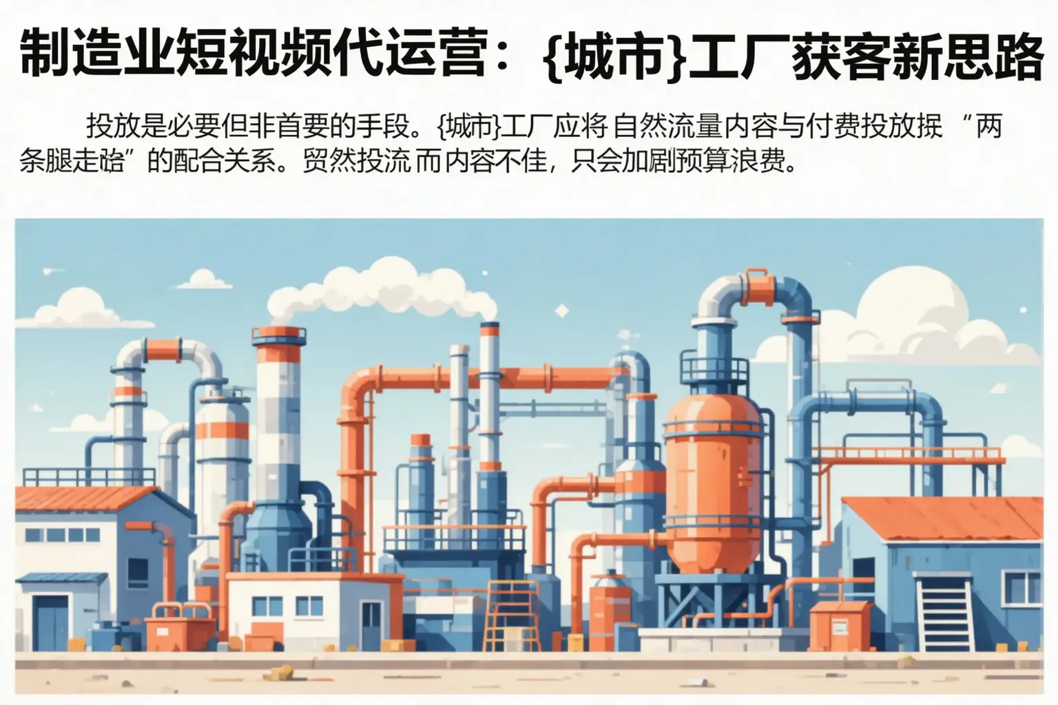 制造业短视频代运营:惠济工厂获客新思路